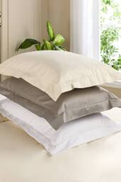 Hotel Pure Luxury 5 Star Oxford Pillowcase - Pair in Cream - Size: Standard Pillow Case - thumbnail 2