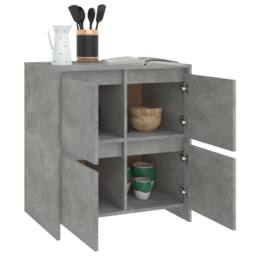 Berkfield Home Sideboard Concrete Grey 70x41x75 cm Engineered Wood - Size: 70 x 41 x 75 cm - thumbnail 6