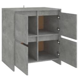 Berkfield Home Sideboard Concrete Grey 70x41x75 cm Engineered Wood - Size: 70 x 41 x 75 cm - thumbnail 5