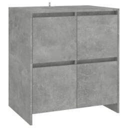 Berkfield Home Sideboard Concrete Grey 70x41x75 cm Engineered Wood - Size: 70 x 41 x 75 cm - thumbnail 3