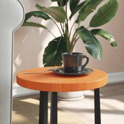 Berkfield Home Table Top Round Wax Brown √ò30x2.5 cm Solid Wood Pine - Size: 30x2.5 cm