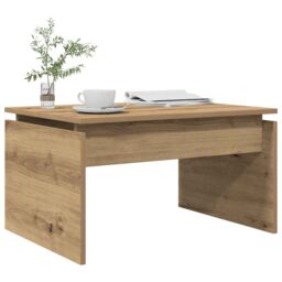 Berkfield Home Coffee Table Artisan Oak 68x50x38 cm Engineered Wood in Brown - Size: 68 x 50 x 38 cm - thumbnail 3