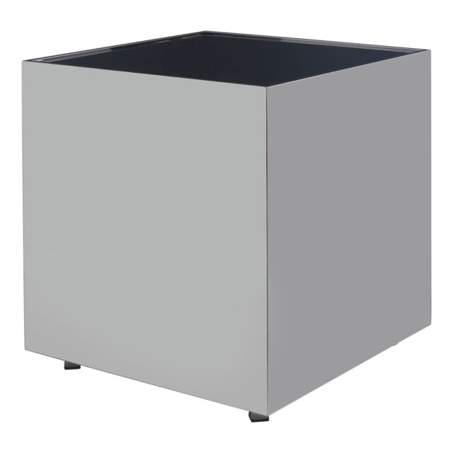 Orsina Durable Design Square Chrome Finish Side Table, Sleek Design Modern Side Table, Stylish Square Side Table in Silver - image 1