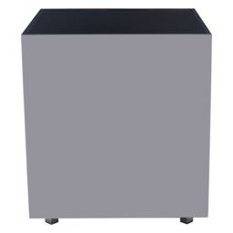 Orsina Durable Design Square Chrome Finish Side Table, Sleek Design Modern Side Table, Stylish Square Side Table in Silver - thumbnail 3