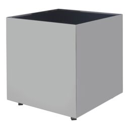 Orsina Durable Design Square Chrome Finish Side Table, Sleek Design Modern Side Table, Stylish Square Side Table in Silver - thumbnail 1