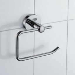 Showerdrape Modernity Chrome Stainless Steel Wall Mounted Toilet Roll Holder in Silver