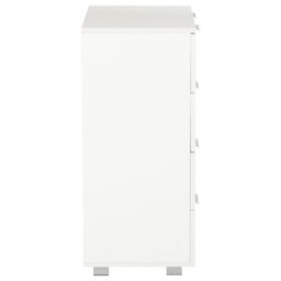 Berkfield Home Sideboard High Gloss White 60x35x80 cm Engineered Wood - Size: 60 x 35 x 80 cm - thumbnail 4