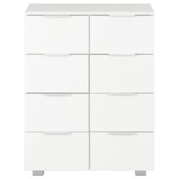 Berkfield Home Sideboard High Gloss White 60x35x80 cm Engineered Wood - Size: 60 x 35 x 80 cm - thumbnail 3