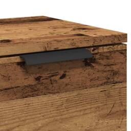 Berkfield Home Sideboard Old Wood 60x30x70 cm Engineered Wood in Brown - Size: 60 x 30 x 70 cm - thumbnail 8