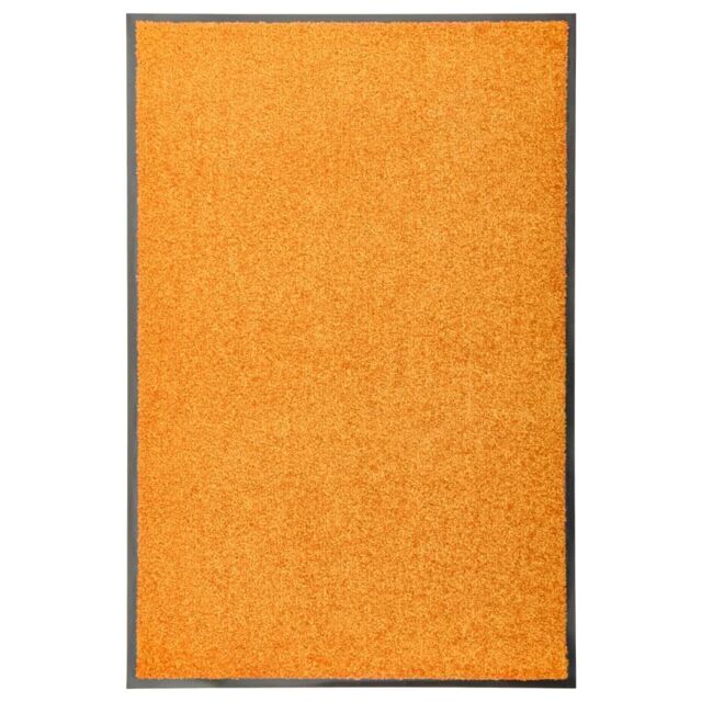 Berkfield Home Doormat Washable Orange 60x90 cm - image 1