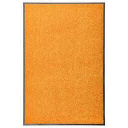 Berkfield Home Doormat Washable Orange 60x90 cm - thumbnail 1