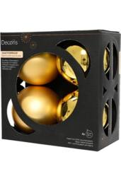 Kaemingk Polystyrene Christmas Bauble (Pack of 4) in Gold