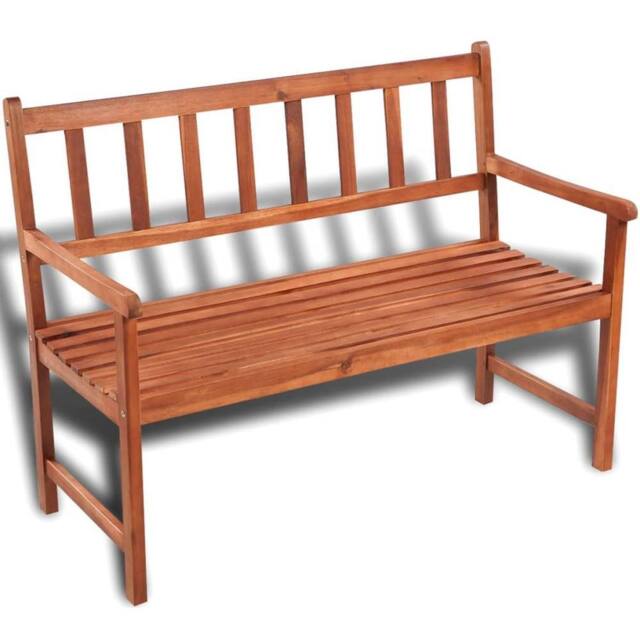Berkfield Home Garden Bench 120 cm Solid Acacia Wood in Brown - image 1