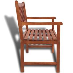 Berkfield Home Garden Bench 120 cm Solid Acacia Wood in Brown - thumbnail 3