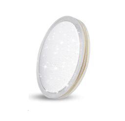 ExtraStar 18W LED Round Flush Ceiling Light Cold White 6500K, 1950 Lumen, Gold edged - thumbnail 1