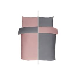 Voltico Reversible Duvet Cover Set - Double & King Sizes, 4 Colour Options in Dusty Pink - thumbnail 5