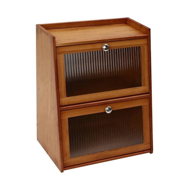 VOGREX Mini Kitchen Cabinet with Door for Countertop in Brown - image 1