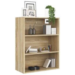 Berkfield Home Hanging Wall Cabinet Sonoma Oak 69.5x32.5x90 cm in Brown - thumbnail 4