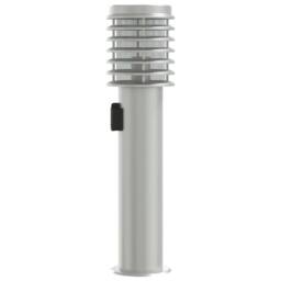 Berkfield Home Outdoor Floor Lamp with Outlet Silver 60 cm Stainless Steel - thumbnail 5