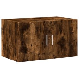 Berkfield Home Storage Cabinet Smoked Oak 70x42.5x225 cm Engineered Wood in Brown - thumbnail 5