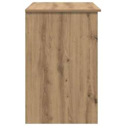 Berkfield Home Desk with Storage Artisan Oak 90x49.5x75 cm Engineered wood in Beige - thumbnail 7