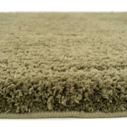 Kukoon Machine Washable Shaggy Rug Luxury Deep Pile Green Fluffy Bedroom Mat in Olive - Size: 120 cm x 170 cm - thumbnail 6