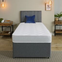Starlight Beds Hybrid Spring & Memory Foam Mattress Soft Firmness Durable Surface in White - Size: EU Double - thumbnail 3