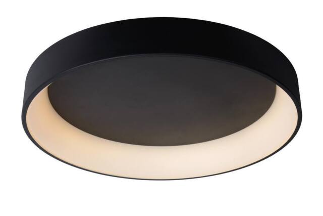Lucide 'TALOWE' Dimmable Stylish Indoor Decorative LED Flush Ceiling Light in Black - image 1