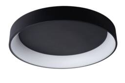 Lucide 'TALOWE' Dimmable Stylish Indoor Decorative LED Flush Ceiling Light in Black - thumbnail 2