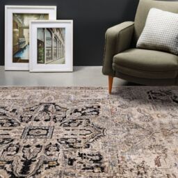 The Rug Shop UK Beige Traditional Polyester Luxurious Easy To Clean Rug - Size: 200 cm x 290 cm - thumbnail 4