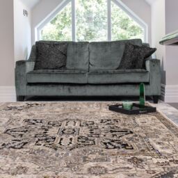 The Rug Shop UK Beige Traditional Polyester Luxurious Easy To Clean Rug - Size: 200 cm x 290 cm - thumbnail 5