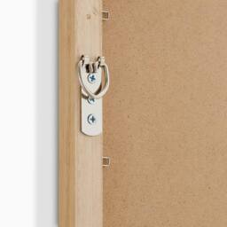 FurnitureboxUK Rowena Oak Wood Large 120x80cm Rectangle Wall Mirror in Light Brown - Size: 120x80 cm - thumbnail 8