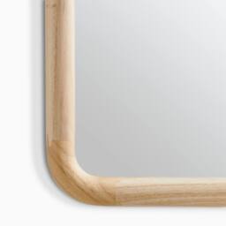 FurnitureboxUK Rowena Oak Wood Large 120x80cm Rectangle Wall Mirror in Light Brown - Size: 120x80 cm - thumbnail 7
