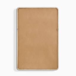 FurnitureboxUK Rowena Oak Wood Large 120x80cm Rectangle Wall Mirror in Light Brown - Size: 120x80 cm - thumbnail 5