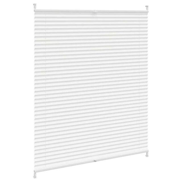 Berkfield Home Plisse Blind 110x125cm White Pleated Blind - Size: 110x125 cm - image 1