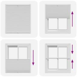 Berkfield Home Plisse Blind 110x125cm White Pleated Blind - Size: 110x125 cm - thumbnail 6