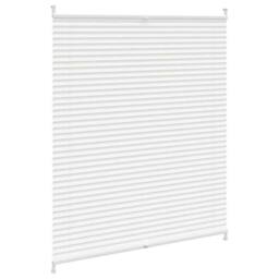 Berkfield Home Plisse Blind 110x125cm White Pleated Blind - Size: 110x125 cm