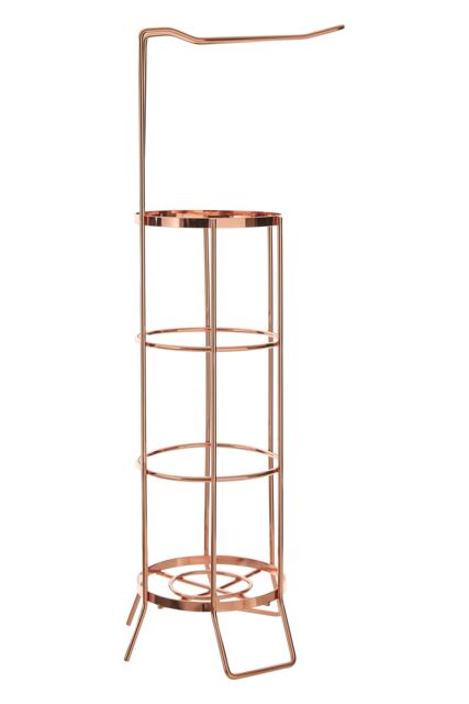 Orsina Linnea Toilet Roll Holder, Strong Iron Wire in Rose Gold - image 1