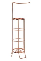 Orsina Linnea Toilet Roll Holder, Strong Iron Wire in Rose Gold - thumbnail 1