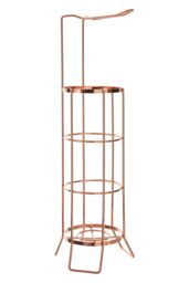Orsina Linnea Toilet Roll Holder, Strong Iron Wire in Rose Gold - thumbnail 2