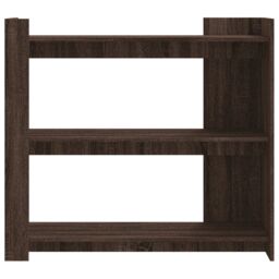 Berkfield Home Console Table Brown Oak 100x35x90 cm Engineered Wood - Size: 100 x 35 x 90 cm - thumbnail 4