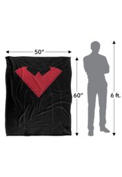 DC Comics Batman Nightwing 52 Blanket 152 x 127 cm in White - thumbnail 5