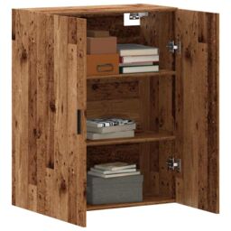 Berkfield Home Wall Mounted Cabinet Old Wood 69.5x34x90 cm in Brown - thumbnail 3