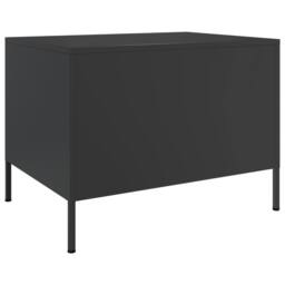 Berkfield Home Coffee Table Black 68x50x50.5 cm Steel - thumbnail 7
