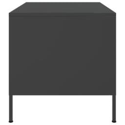 Berkfield Home Coffee Table Black 68x50x50.5 cm Steel - thumbnail 6