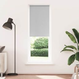 Berkfield Home Roller Blind Blackout Light Grey 70x210 cm Fabric Width 65.7 cm Polyester - thumbnail 2