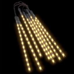 Berkfield Home Meteor Lights 8 pcs 30 cm Warm White 192 LEDs Indoor Outdoor - thumbnail 2