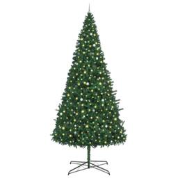 Berkfield Home Christmas Tree with Decorative String Lights Green 400 cm PVC - thumbnail 3