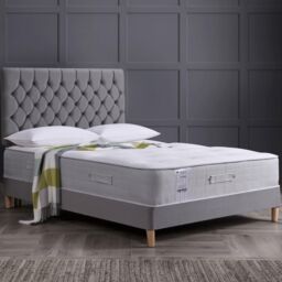 Rest Relax Victoria 1500 Natural Pocket Sprung Tufted Mattress in White - Size: Super King - thumbnail 4