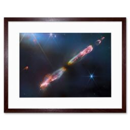 Artery8 Wall Art Print NASA James Webb Telescope Infrared Image Supersonic Outflow of Young Star Space Bipolar Jet from Central Protostar Herbig-Haro - thumbnail 1